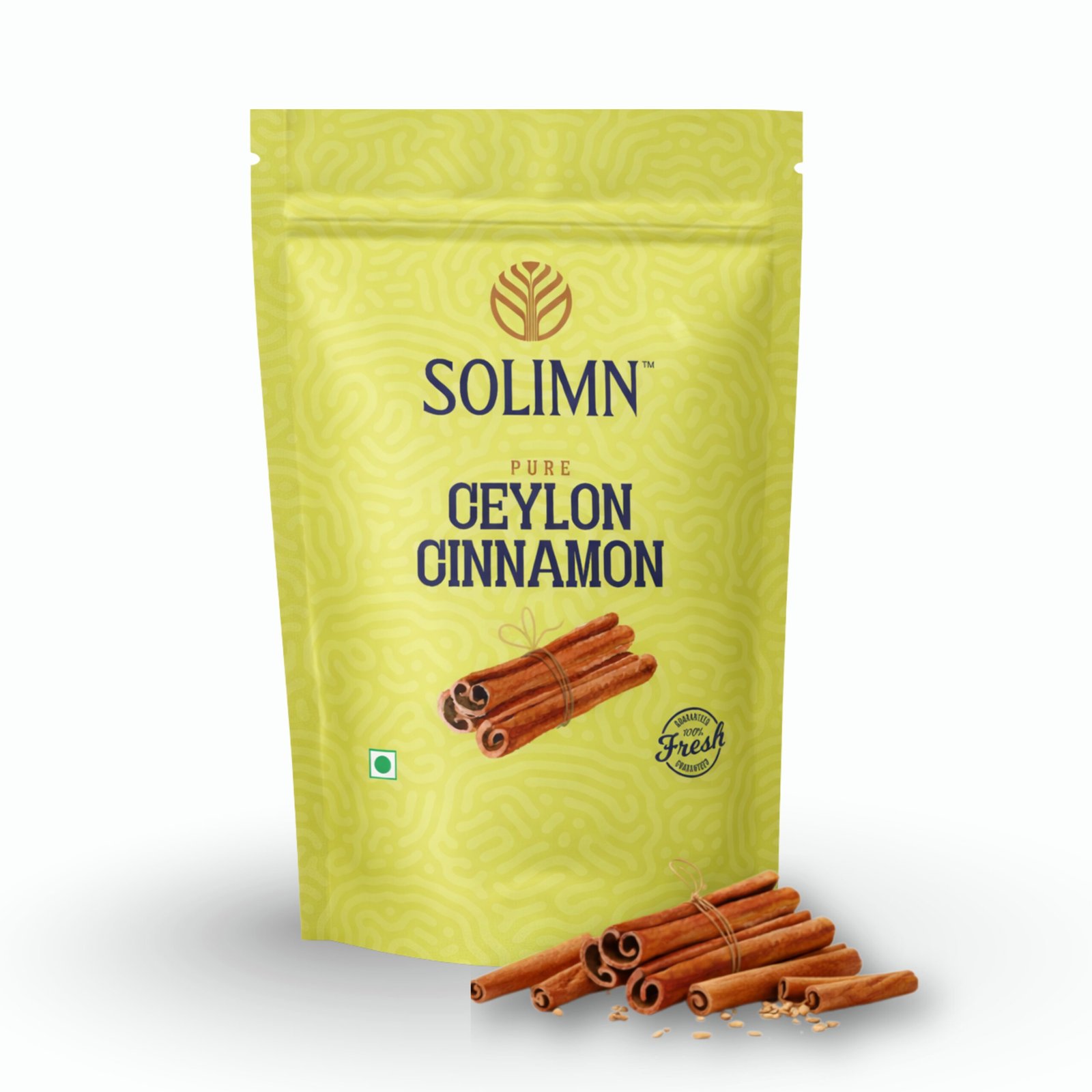 Solimn Ceylon Cinnamon 50g – Premium True Cinnamon Solimn Ceylon Cinnamon 50g pack – authentic Sri Lankan true cinnamon sticks