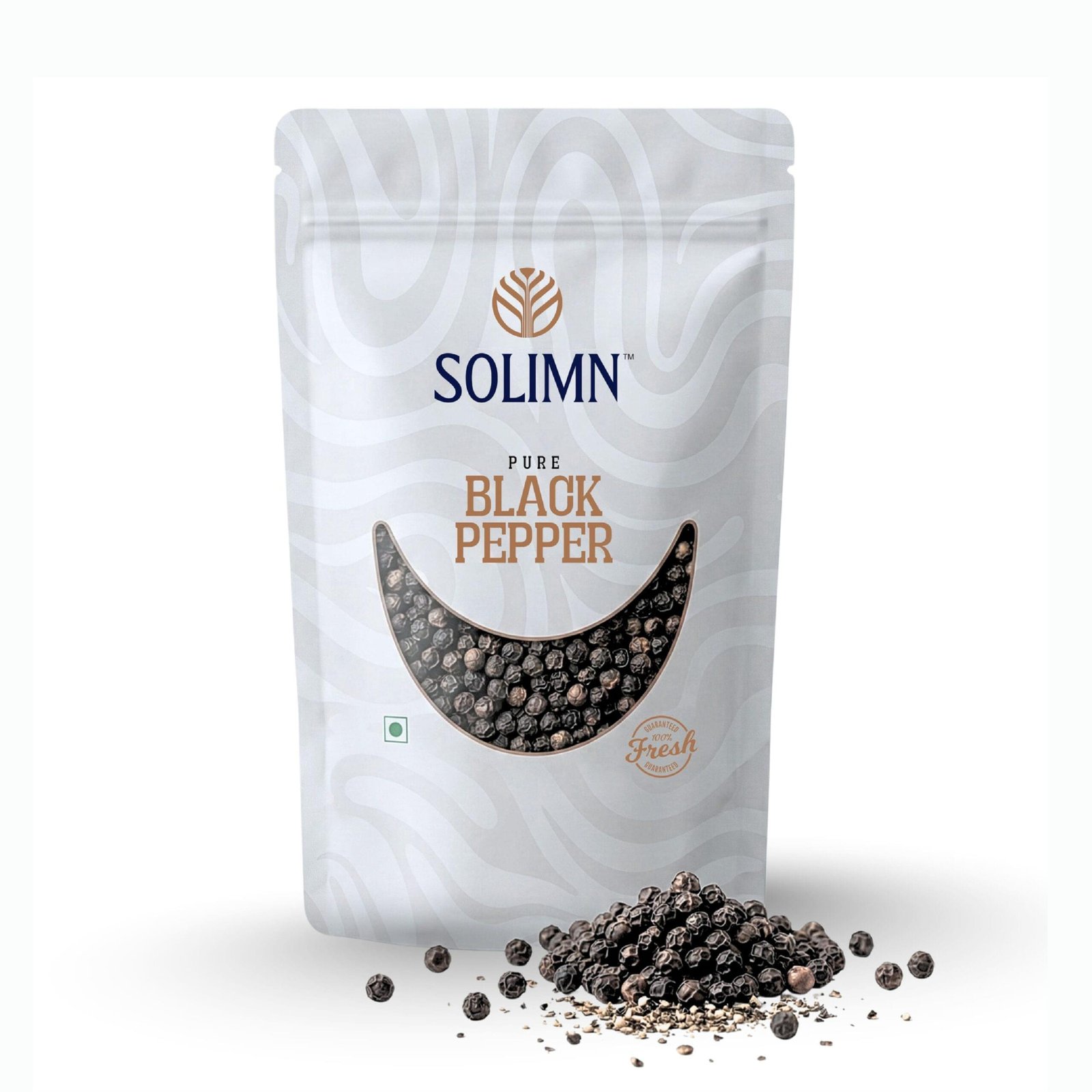 Solimn Black Pepper 10mm – Whole Peppercorns Solimn Black Pepper 10mm whole peppercorns in premium pack